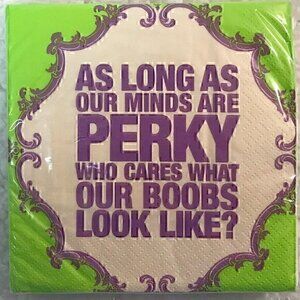🎉 2/$11 Inviting Co. Naughty Betty “Perky" Beverage Napkins